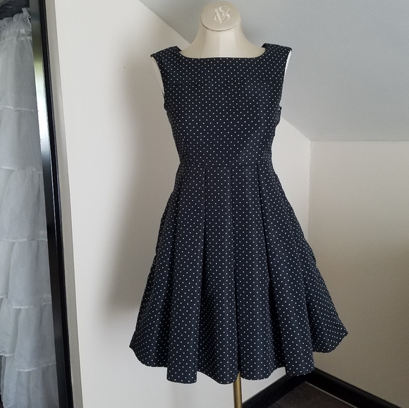 zara fit and flare dress